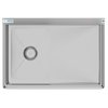 Koolmore 1 Compartment Stainless Steel NSF Commercial Kitchen Prep & Utility Sink with Drainboard SA121610-16R3